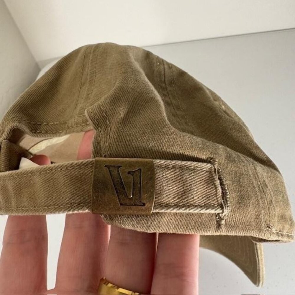 Vuori Hat Cap Strap Back Brown Cotton Twill Logo Embroidered One Size Mens - Picture 5 of 7